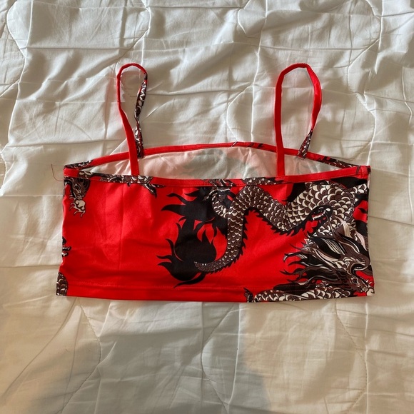 Red Dragon Skirt & Top Matching Set - Picture 9 of 12